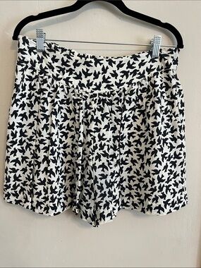 Anthropologie Leifnotes bird shorts size 4 skort